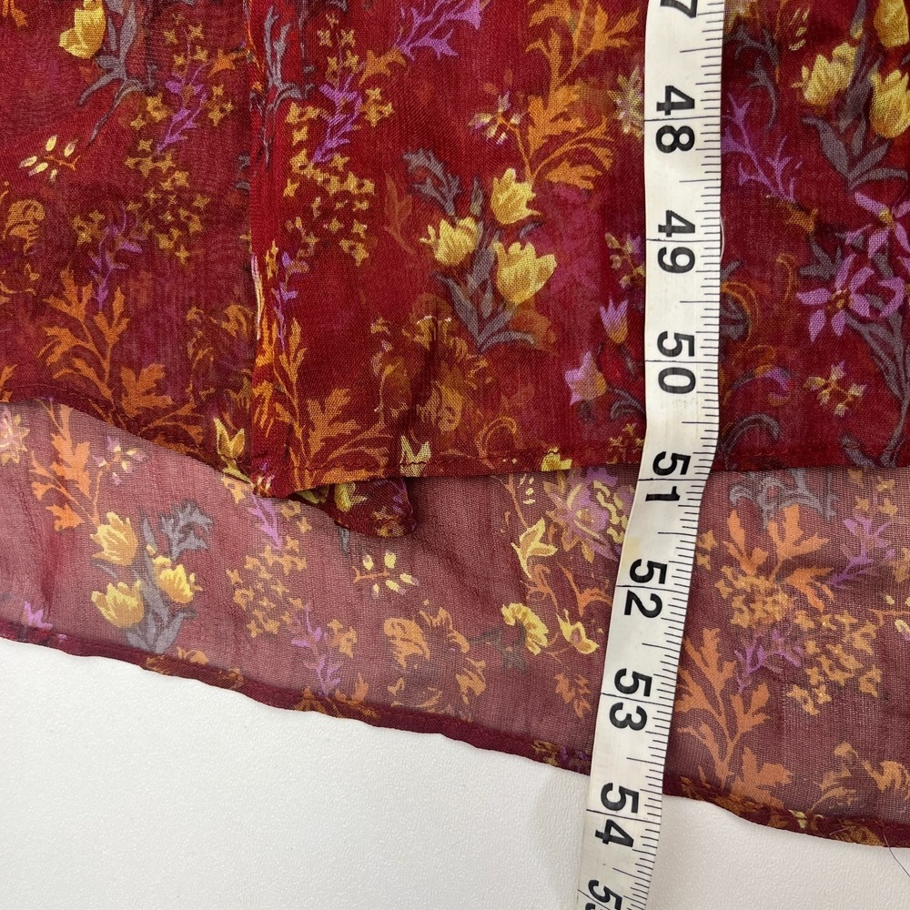 Free People Call On Me Dress Maxi Dress Sz S Embroidered Merlot Festival Boho - Picture 12 of 16